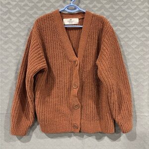 5/$10 or 10/$20 H&M Girls Rust Button-Up Cardigan